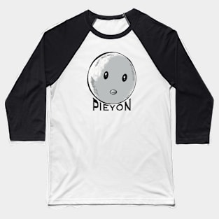 Oshi no Ko or My Star Anime Characters Pieyon the Chick Head Muscle Man with Aesthetic Black Lettering in Black and White Baseball T-Shirt